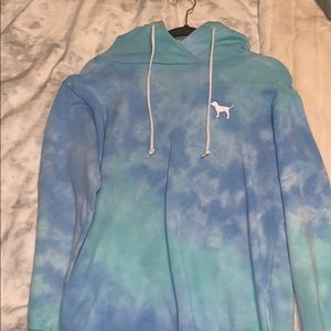PINK tie dye hoodie